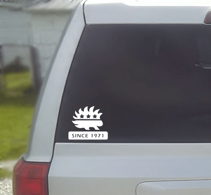 Libertarian Party Porcupine Vinyl Window Decal