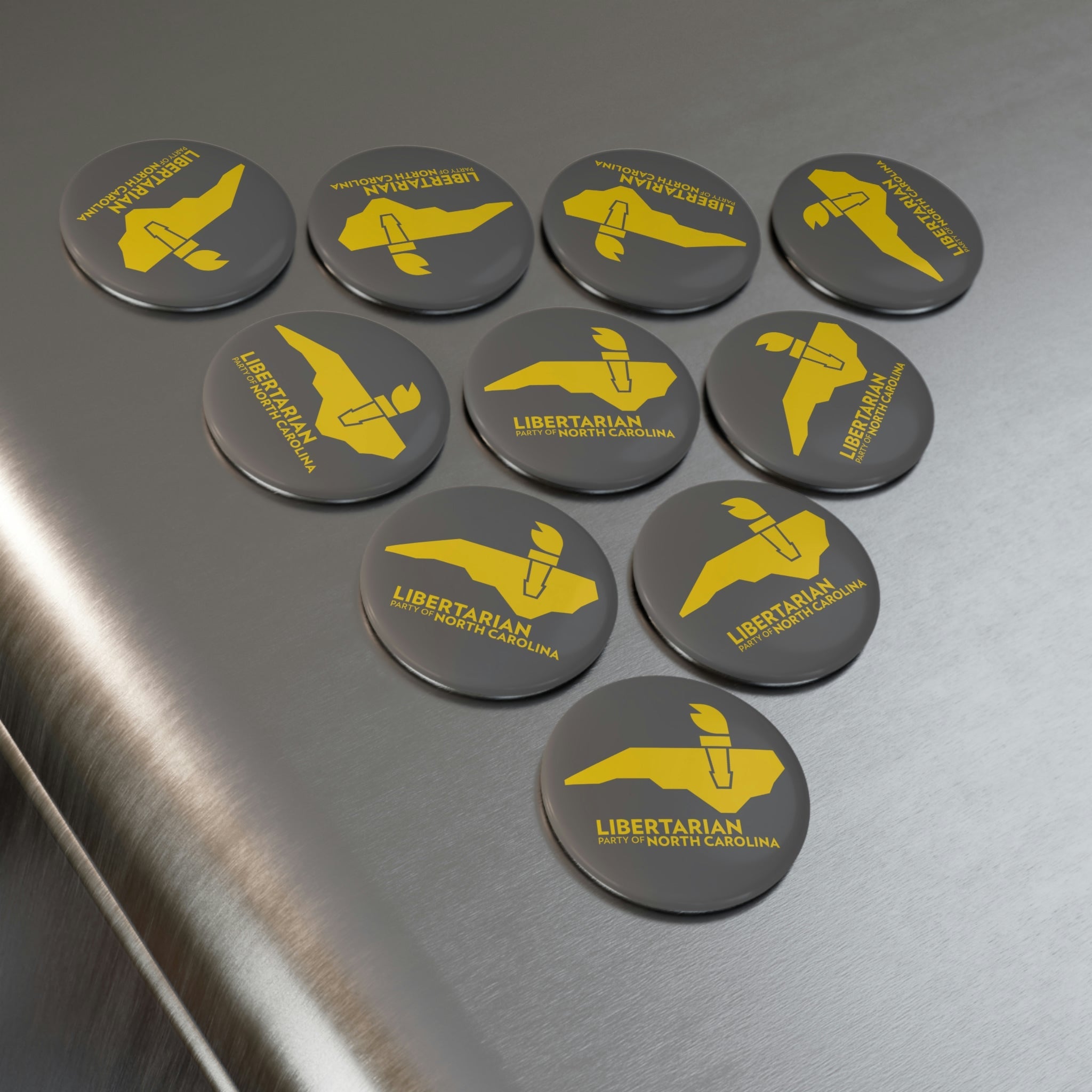 LPNC Button Magnet, Round (1 & 10 pcs)