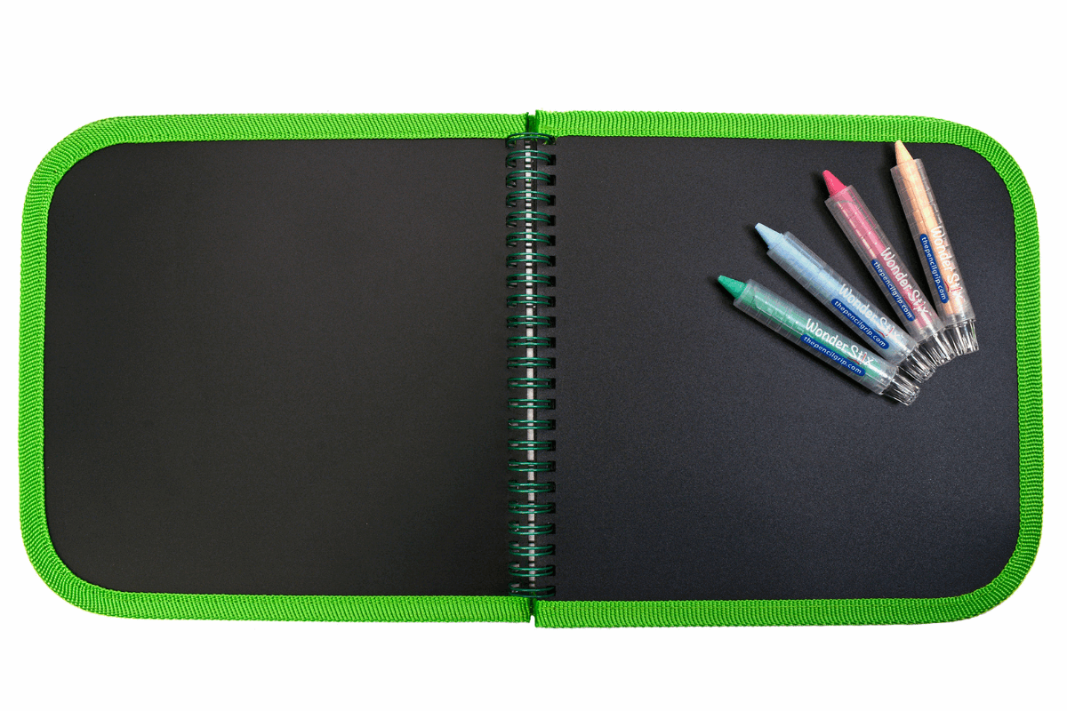 Daily Doodler Reusable Activity Book- Sea Life Cover, Includes 4 Wonder Stix