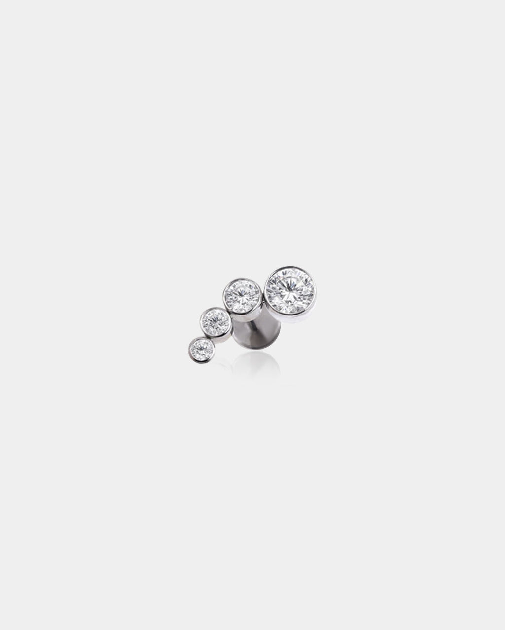 CZ Dot Titanium Cartilage Stud Set