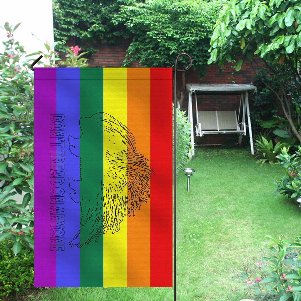 Don't Tread Porcupine -LGBT Two Sided Flag