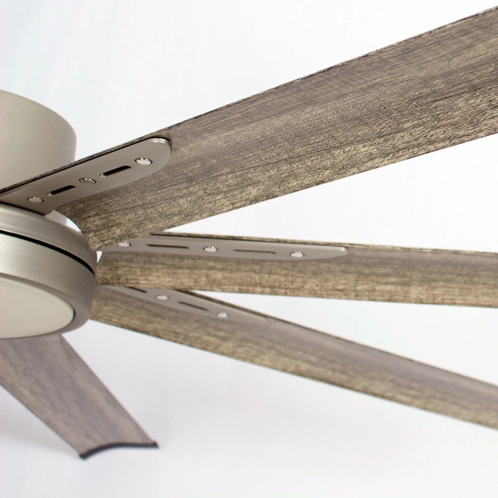 72" Bankston Integrated Led Indoor Nickel Standard Ceiling Fan with Remote Control And Light Kit Included