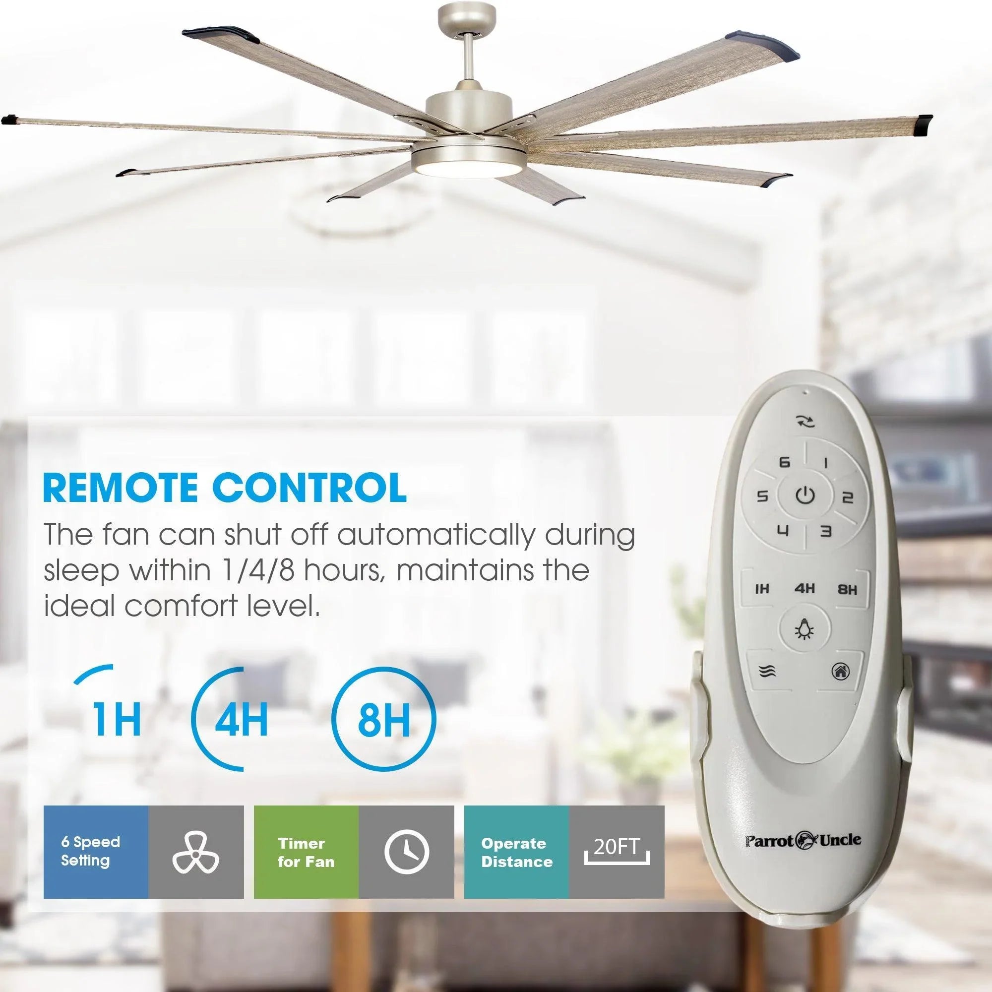 72" Bankston Integrated Led Indoor Nickel Standard Ceiling Fan with Remote Control And Light Kit Included