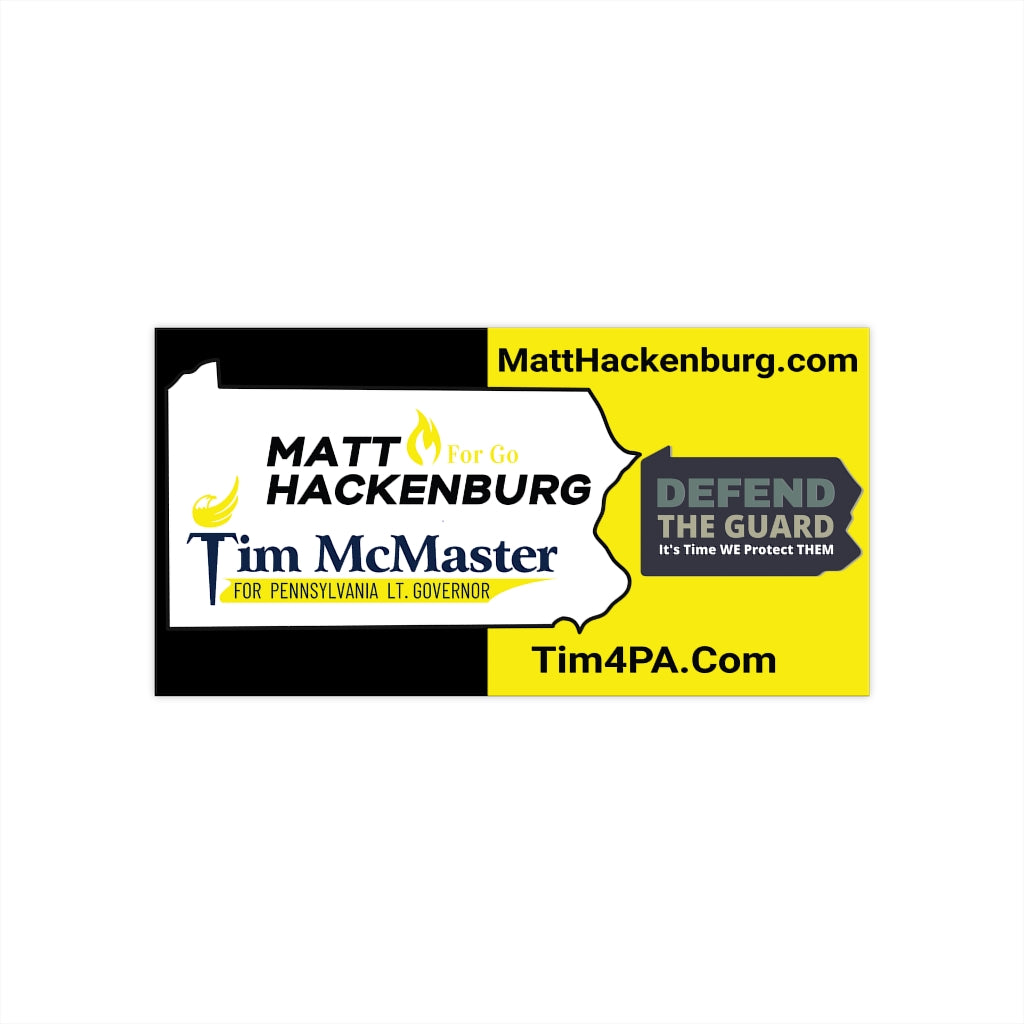 Tim McMaster for Lieutenant Governor Bumper Sticker