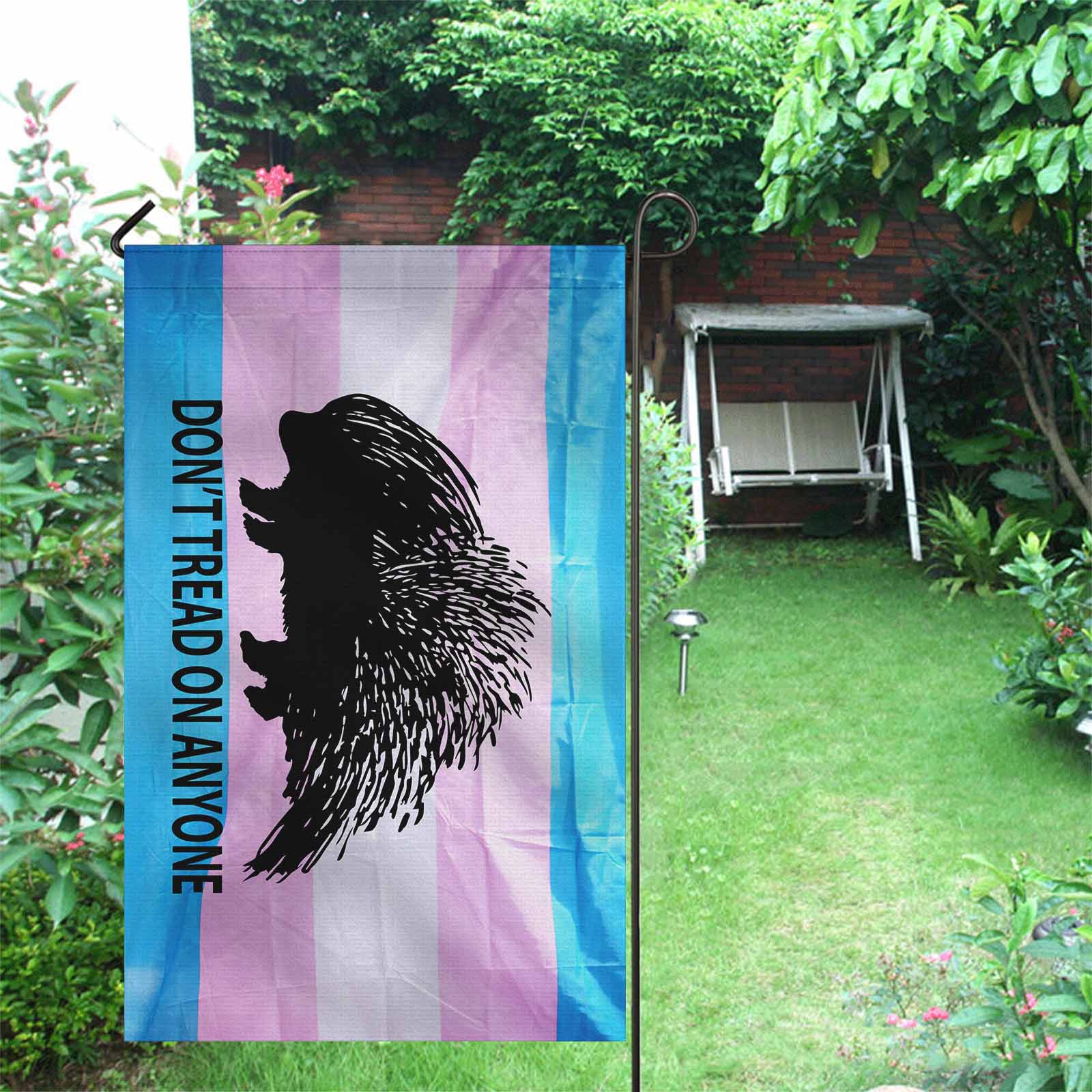 Don't Tread on Anyone Porcupine - Trans Two Sided Flag