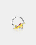Oufer X Roly Stretching Cat Hinged Segment Septum Ring