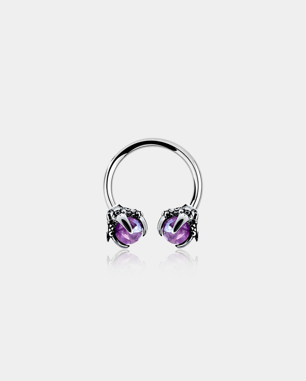 18G Purple Gem Dragon Daith Septum Ring