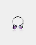 18G Purple Gem Dragon Daith Septum Ring