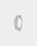 16G CZ Double Hoop Hinged Cartilage Ring