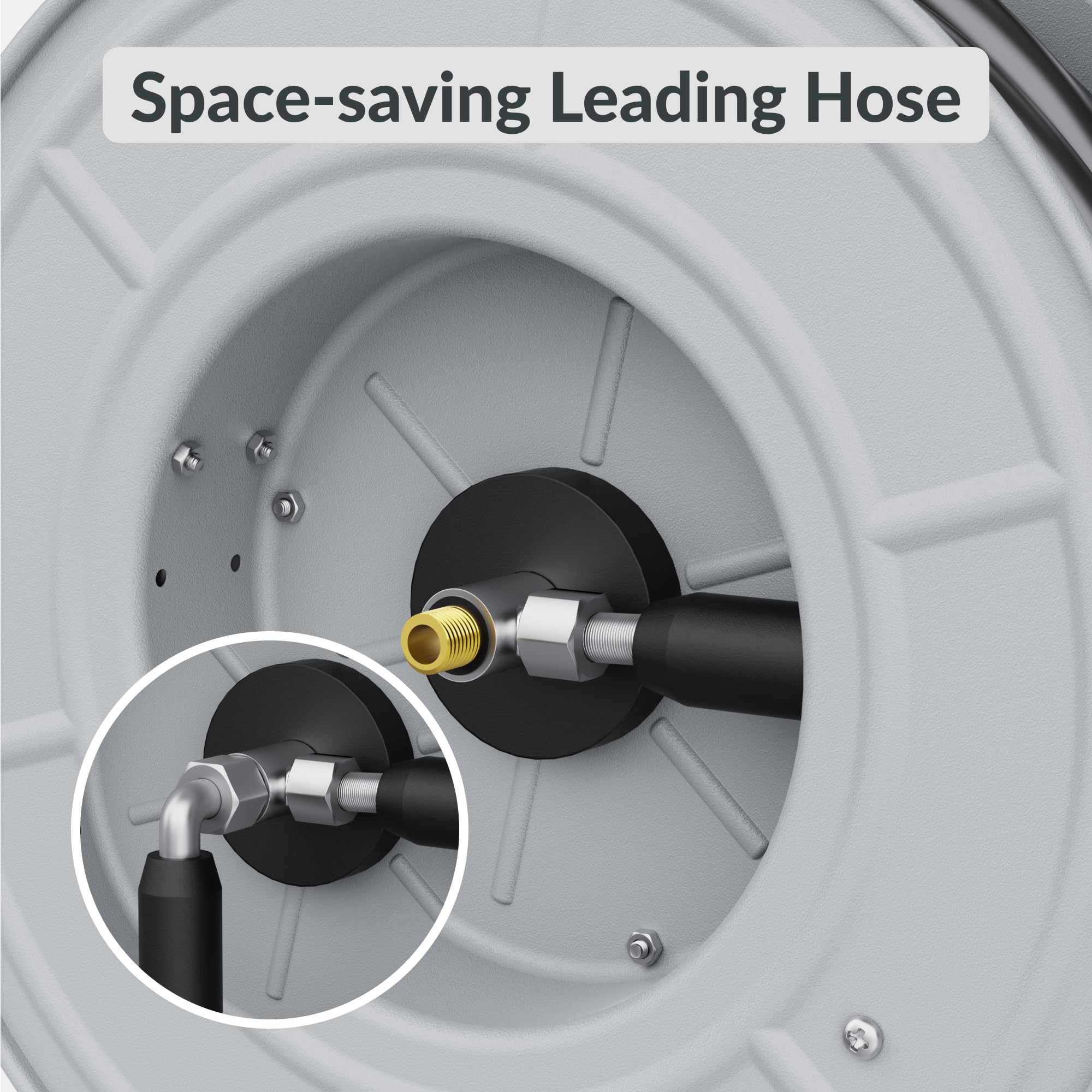 Retractable Pressure Hose Reel-1/4in
