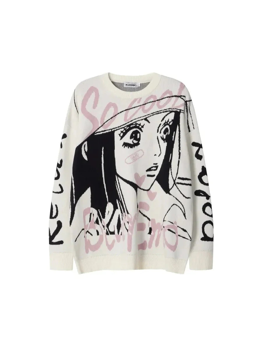 'Manga Girl' Anime Girls Streetstyle Oversized Sweater