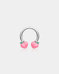 Oufer X Roly Plump Peach Ends Horseshoe Septum Ring