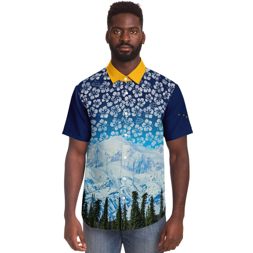 Alaska Libertarian Hawaiian Shirt - With Igloos and Porcupines