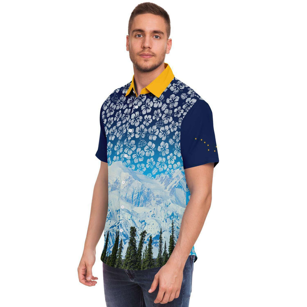 Alaska Libertarian Hawaiian Shirt - With Igloos and Porcupines