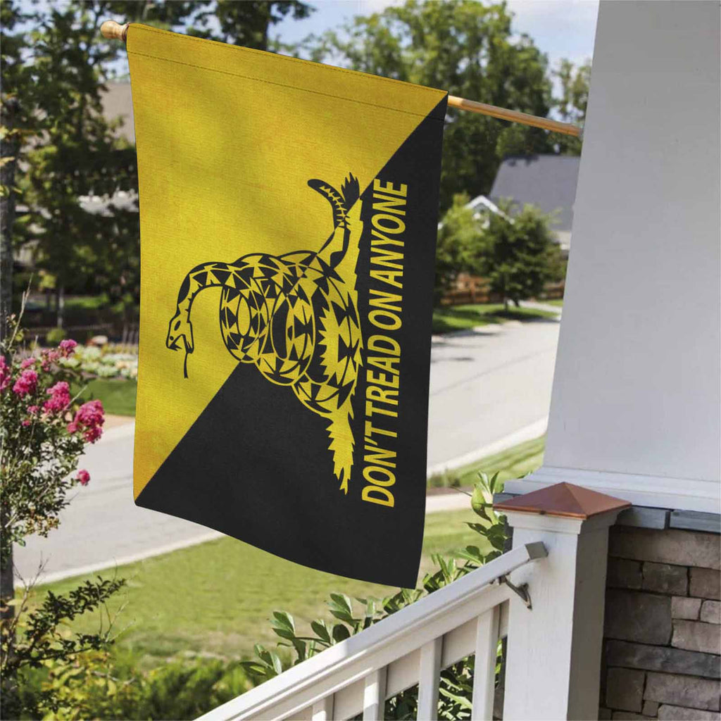 Don't Tread - Ancap Snake Two Sided Flag