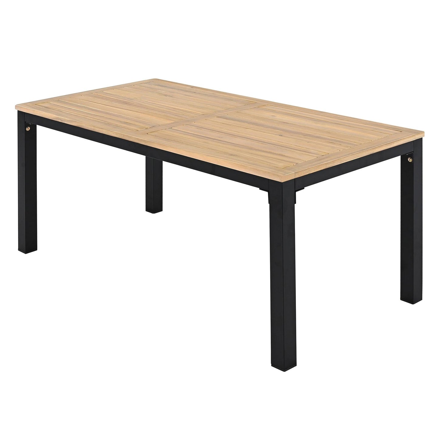 5 Pieces Outdoor Patio Conversation Set with 3-Seat Sofa, Cushions for Backyard, Poolside, Garden