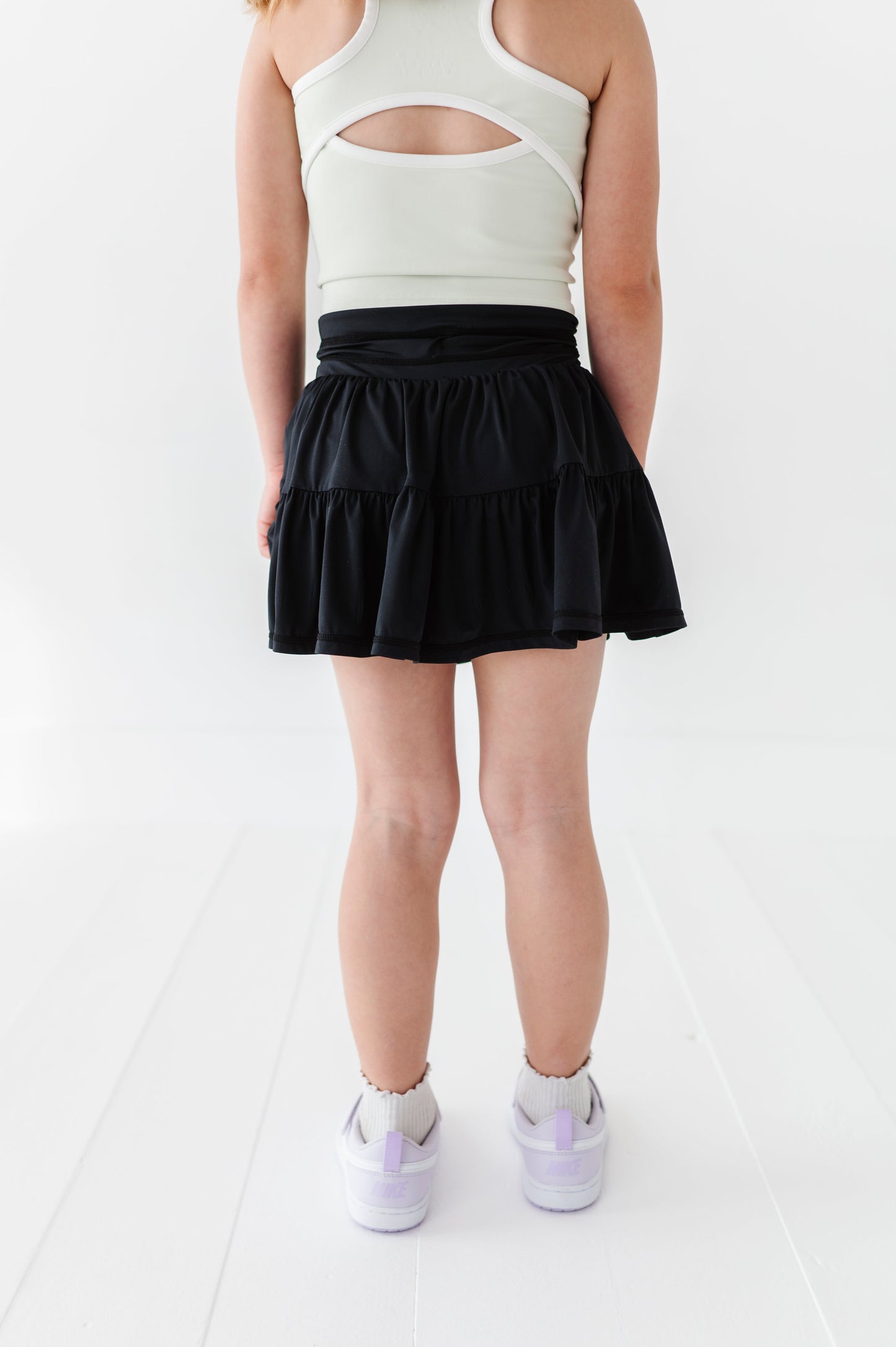Black | 2-tiered Skort
