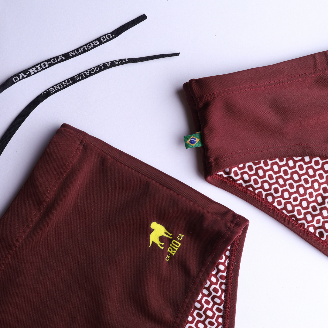 Barolo burgundy solids  Men's Swimming Sunga - Beachwear for Men