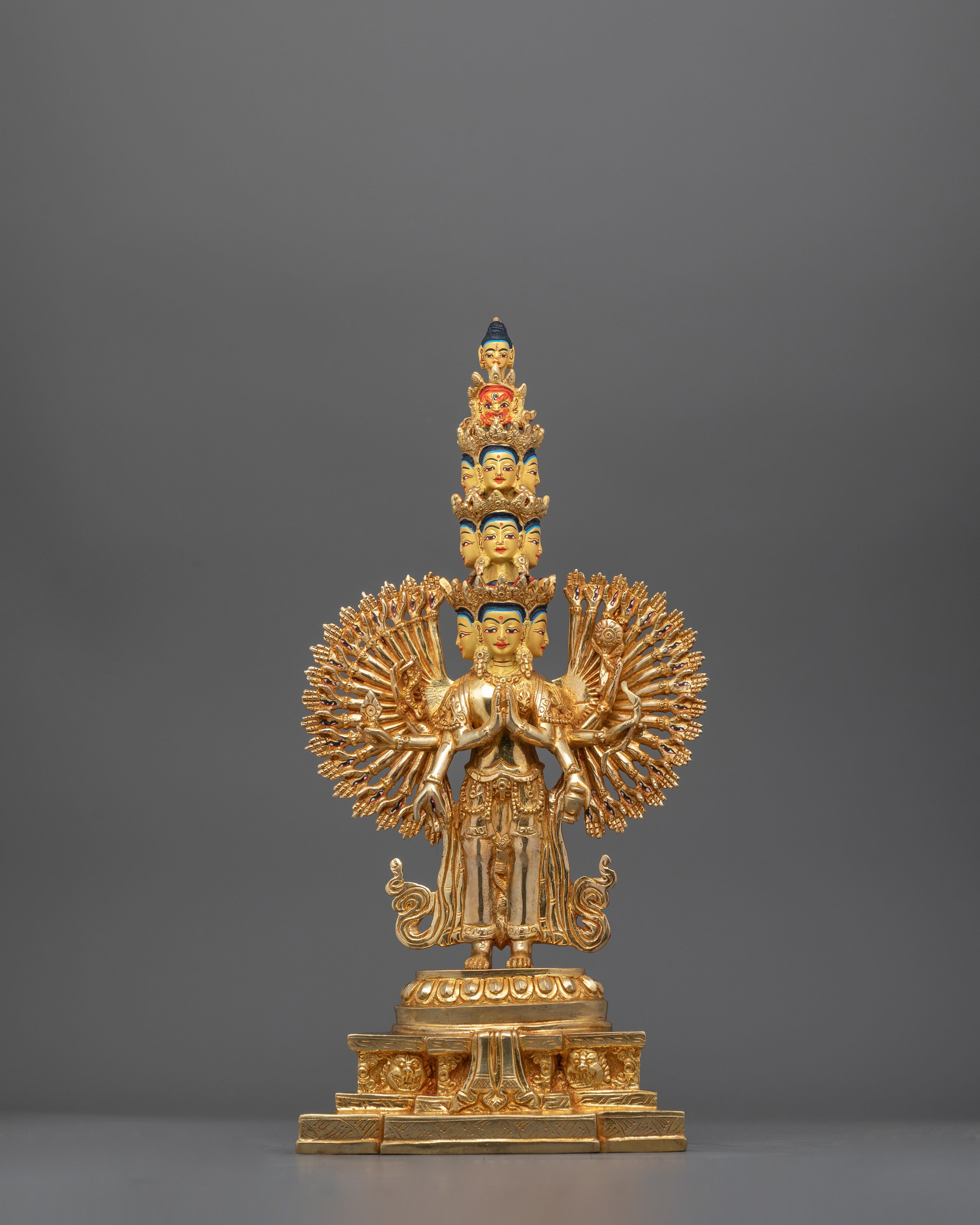 1000-Armed Chenresig Sculpture | Handcrafted Compassionate Buddha