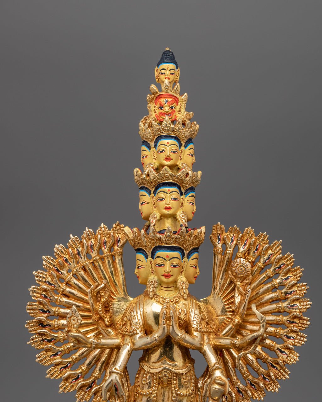 1000-Armed Chenresig Sculpture | Handcrafted Compassionate Buddha