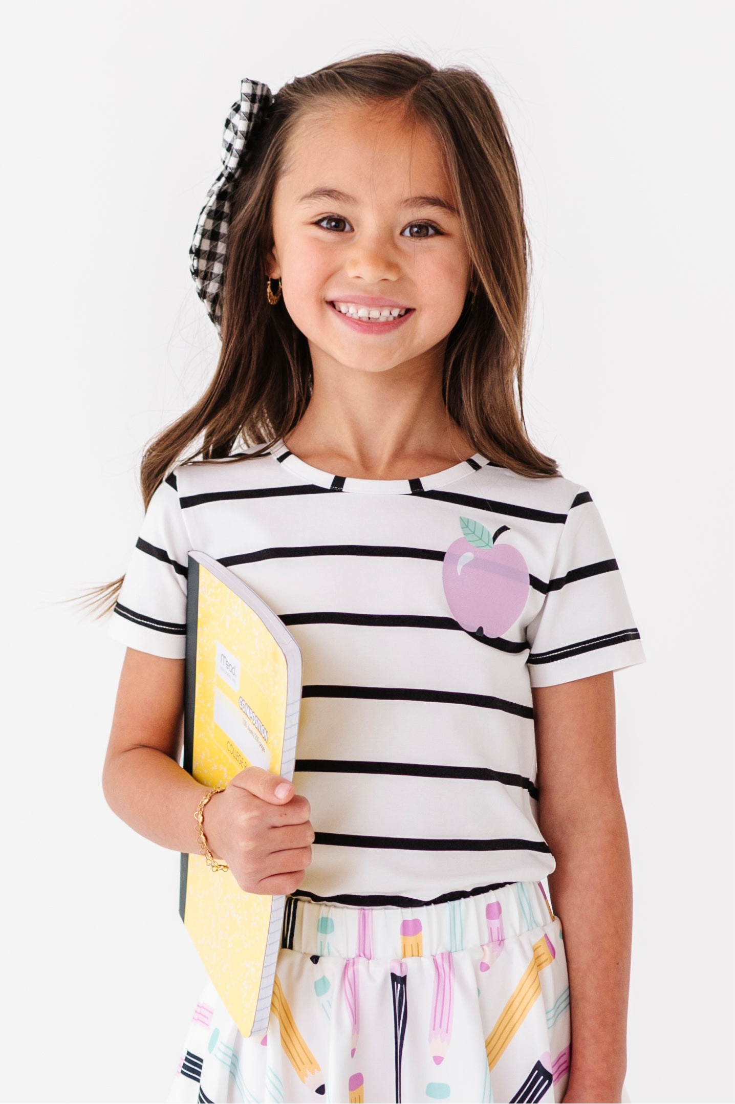 Pocket Apple Stripe Tee (2T ONLY left)