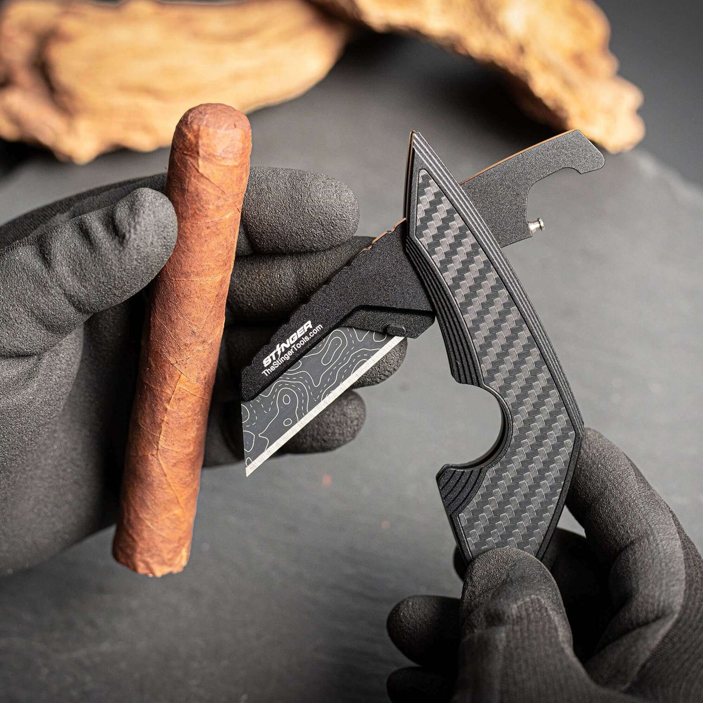 Stinger Topographic Utility Knife / Cigar Knife