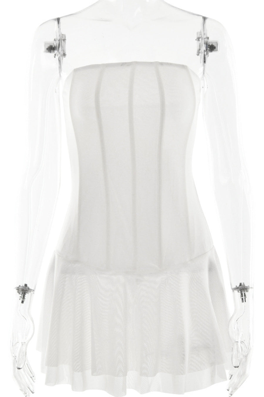 Sexy slight stretch tube design 3 colors solid color mini dress