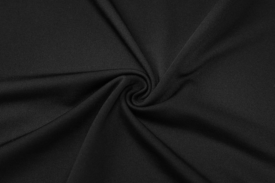 Sexy slight stretch halter-neck solid color v-neck slim mini dress