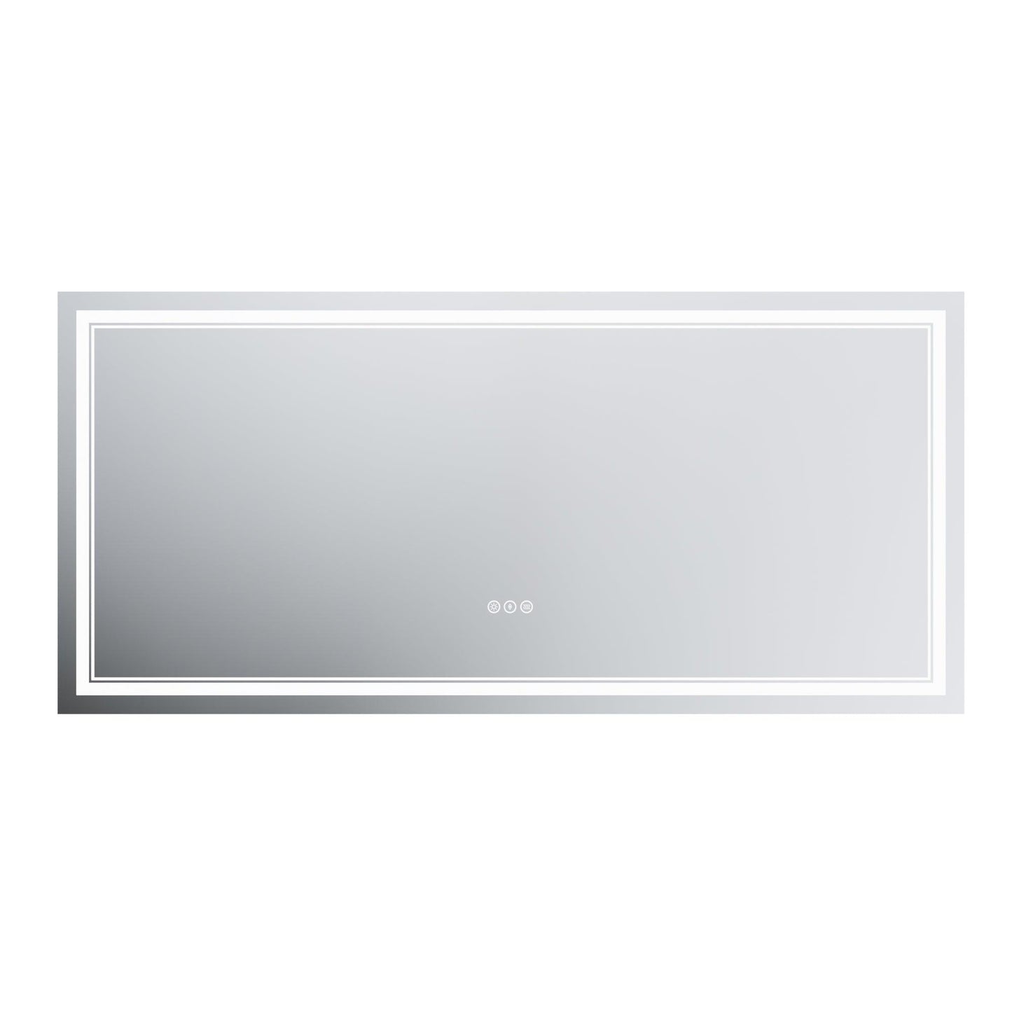 GlareGuard Anti-Fog Bathroom Dimmable Led Mirror Backlit Illuminated Mirror Touch Switch