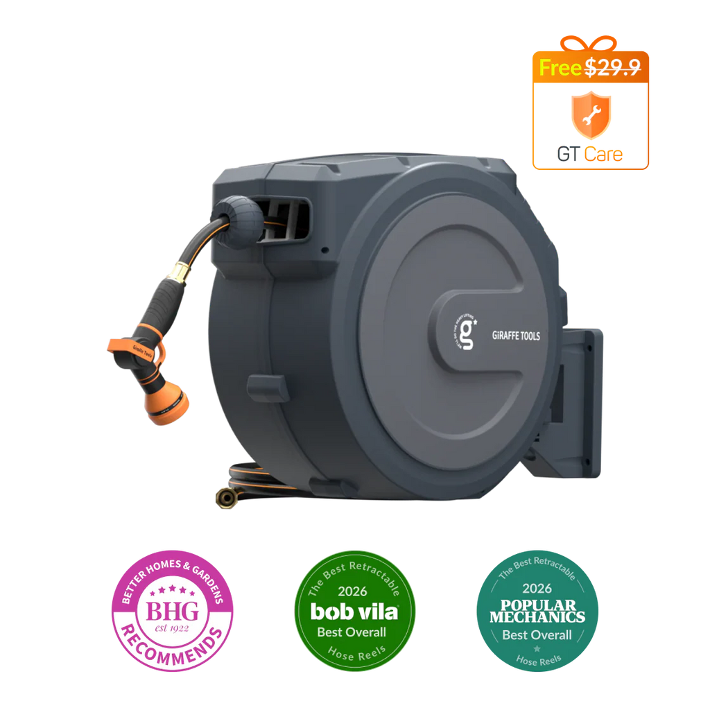 Retractable Garden Hose Reel 65ft-155ft