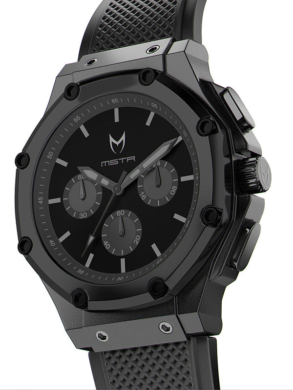 AX108RB - AMBASSADOR X BLACK / BLACK / RUBBER BAND