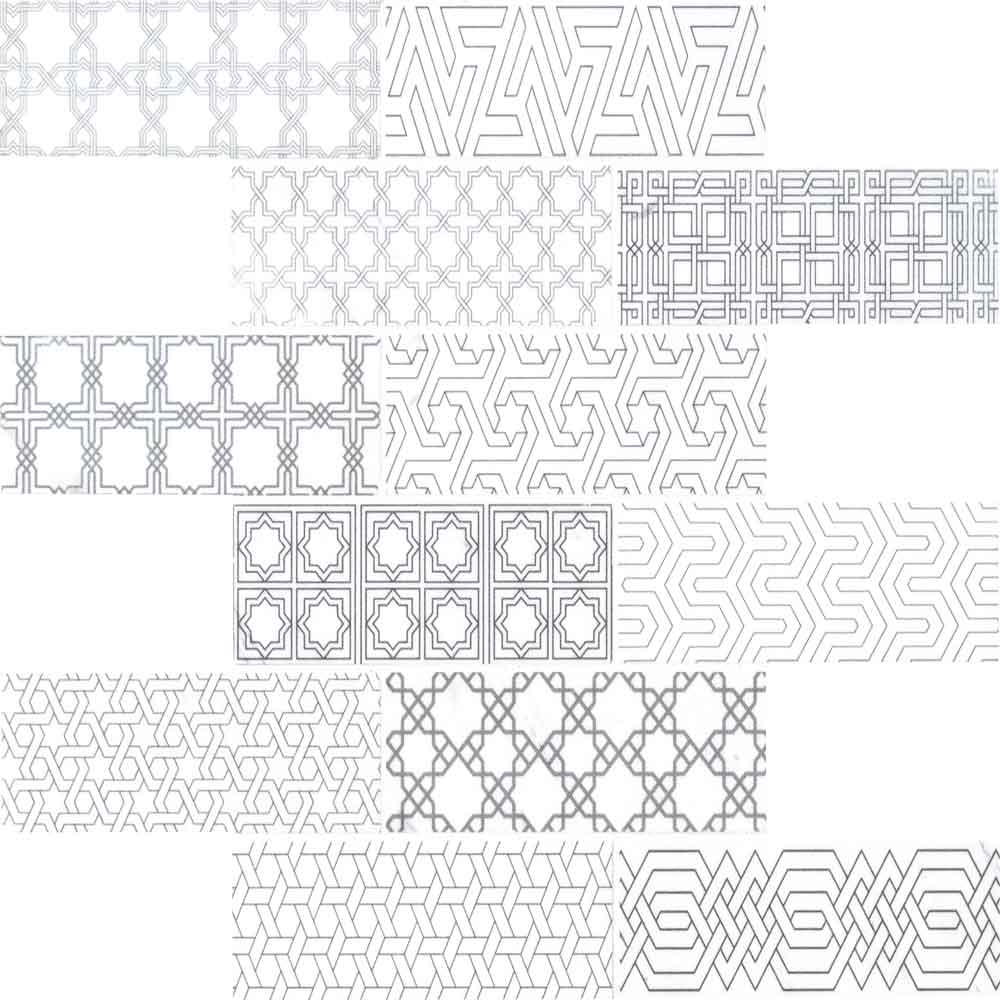 Abani Stak 11.81"x11.81" Honed Marble Mesh-Mounted Mosaic Tile - MSI Collection