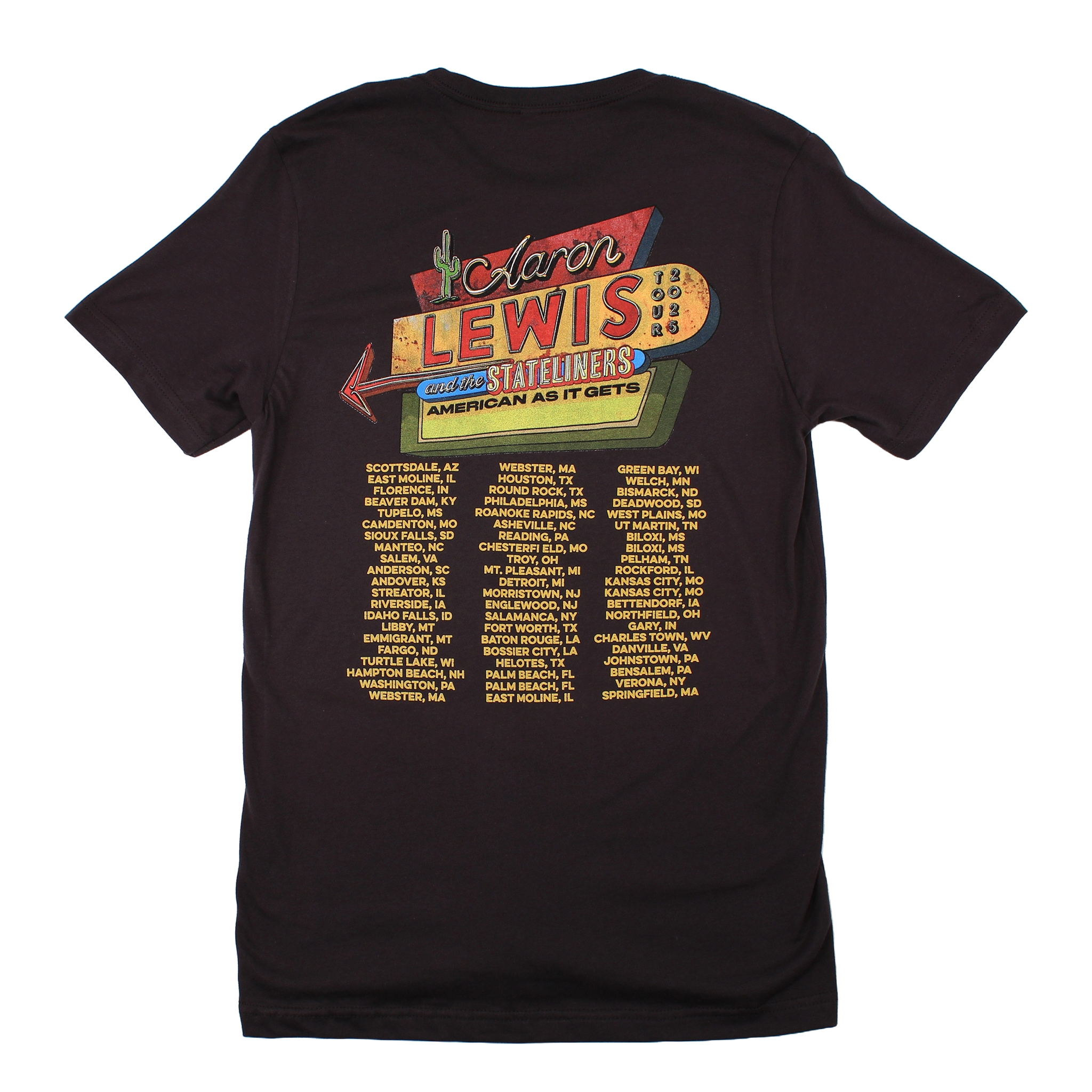 2025 Marquee Tour Tee (Dark Gray)