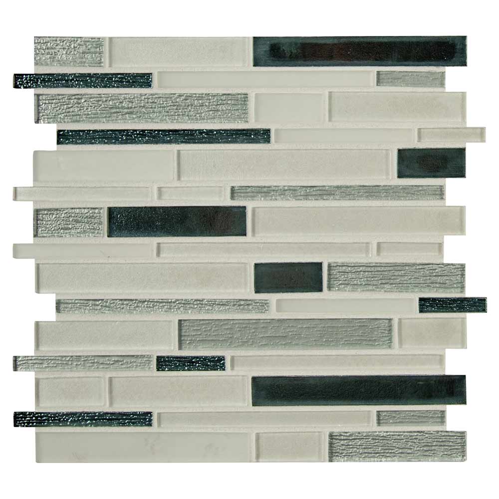 Anacapri Blend Interlokcing 12" x 12" Glass Mesh-Mounted Mosaic Tile Pattern-MSI Collection