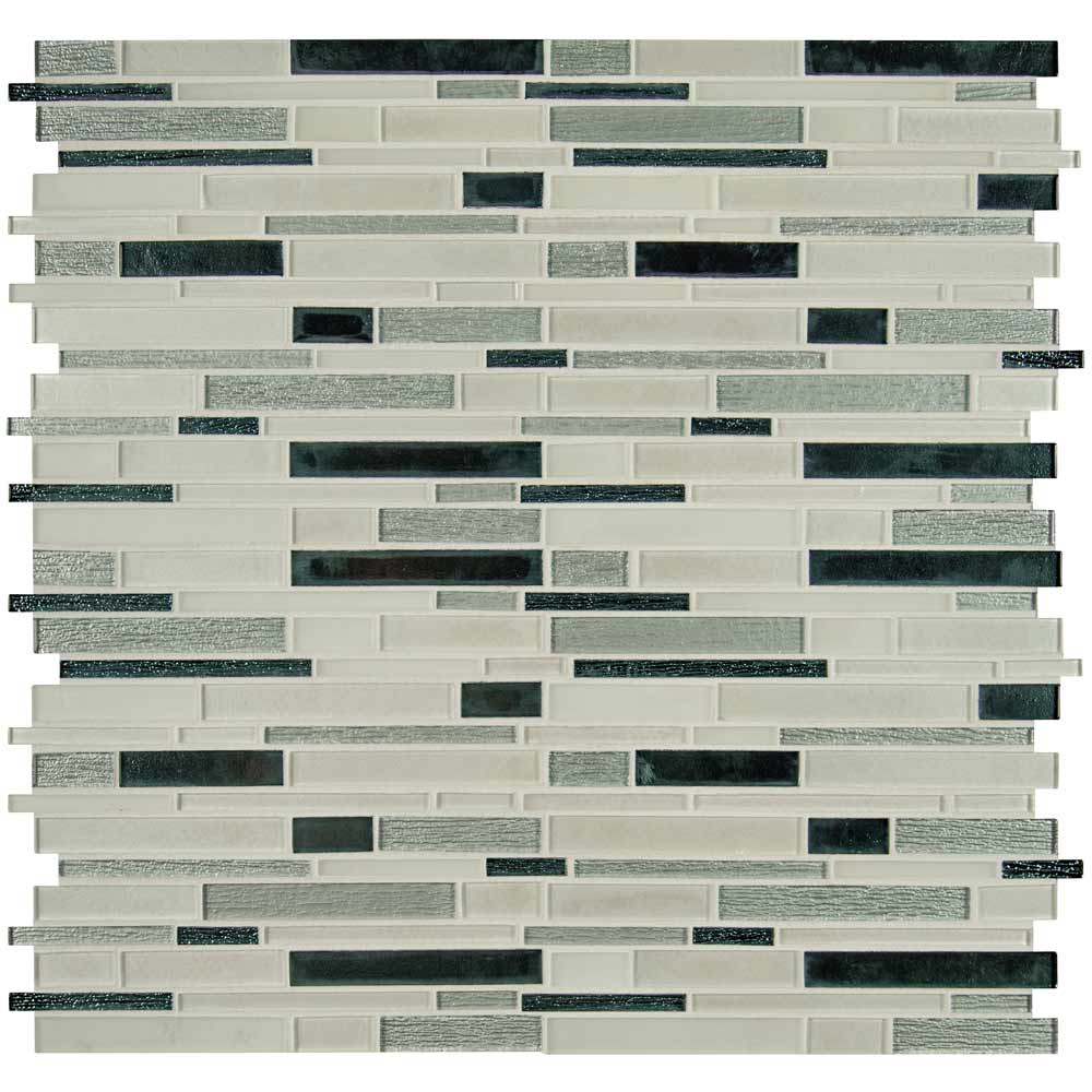 Anacapri Blend Interlokcing 12" x 12" Glass Mesh-Mounted Mosaic Tile Pattern-MSI Collection