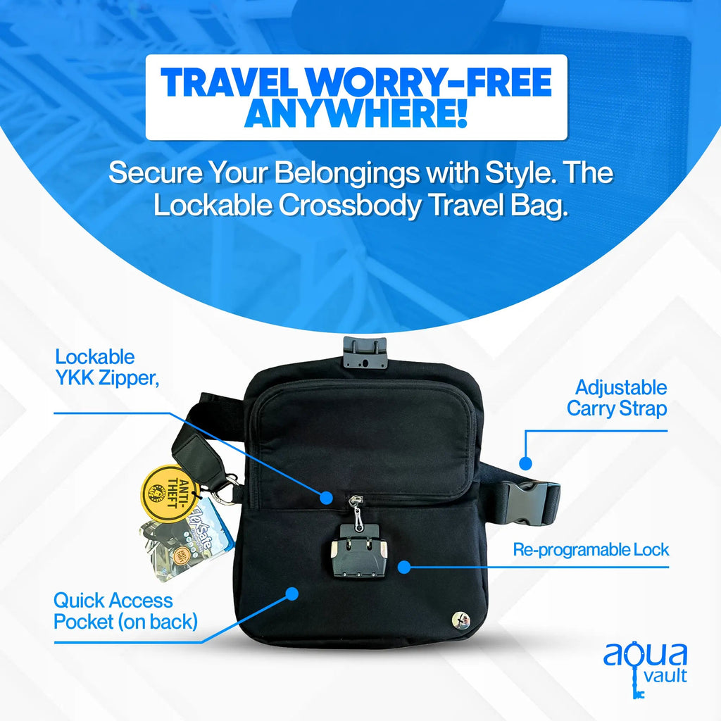 Lockable Crossbody Bag for Travel – Stylish, Secure, and Anti-Theft