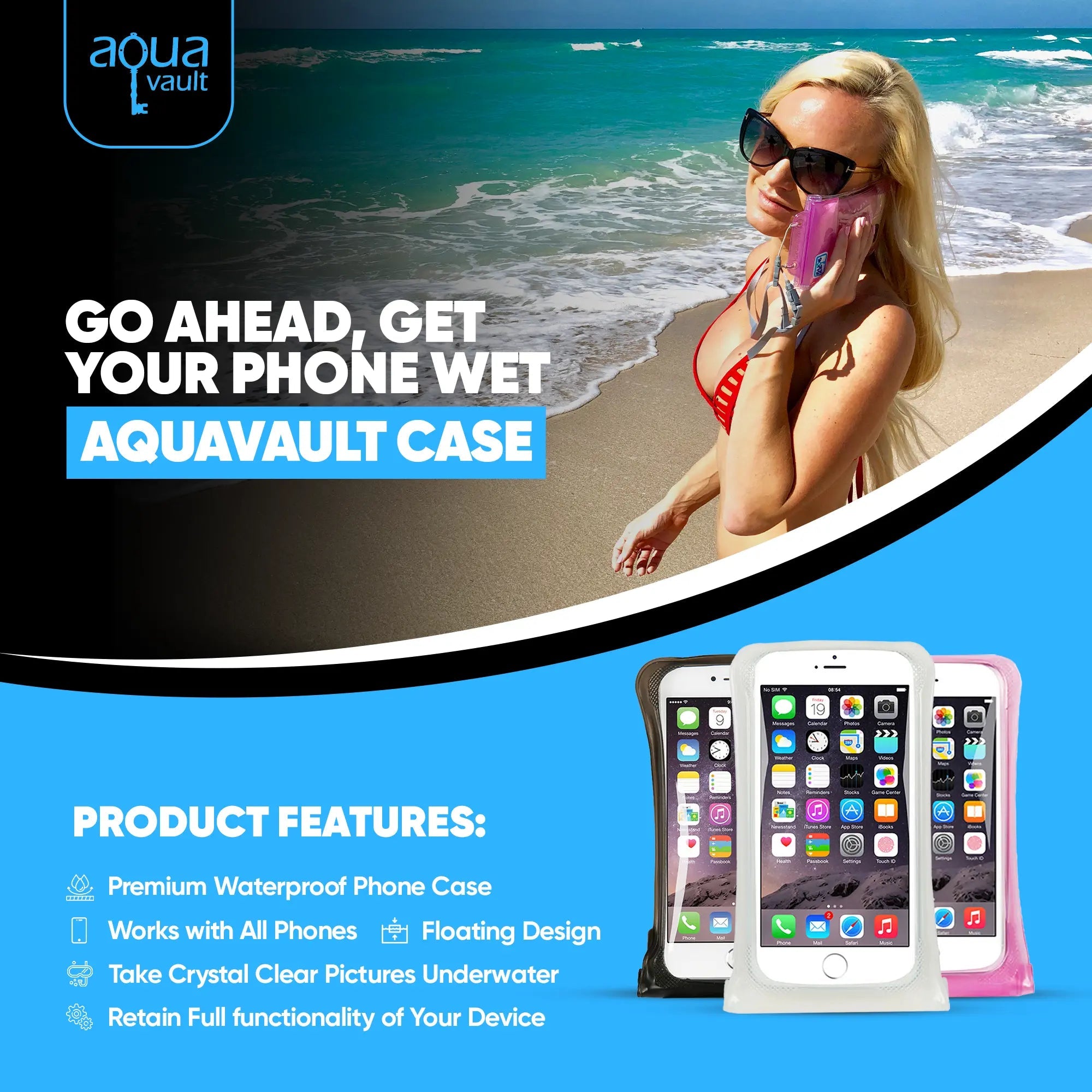 Waterproof Floating Phone Case – Best Waterproof Phone Case for Travel & Water Adventures