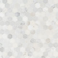 Arabescato Carrara 11.75"x12" Honed Marble Mesh-Mounted Mosaic Tile 2"Hexagon - MSI Collection