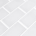 Arctic Ice Glossy Glass White Subway Tile - MSI Collection