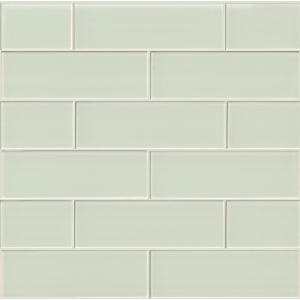 Arctic Ice Glossy Glass White Subway Tile - MSI Collection