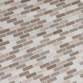 Arctic Storm 12" x 12" Honed Marble Mesh-Mounted Mosaic Floor and Wall Tile 0.625"x2"-MSI Collection