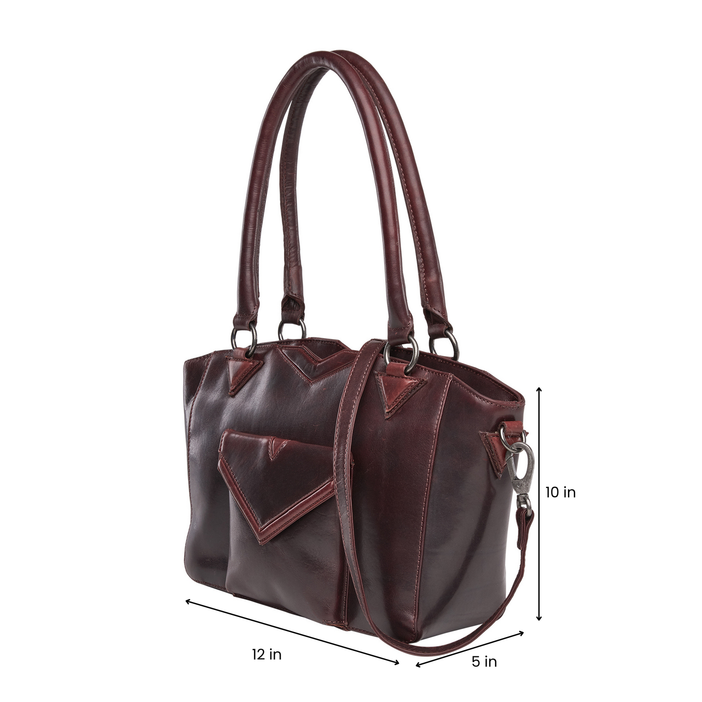 Concealed Carry Aubrey Leather Satchel by Lady Conceal