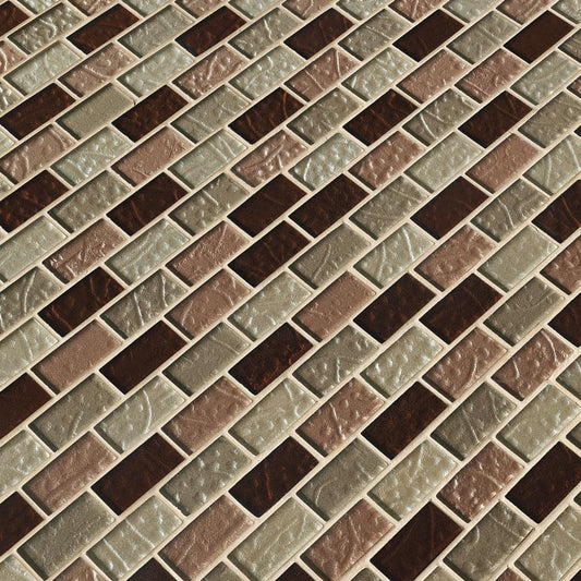 Ayres Blend 12"x12" Glass Mesh-Mounted Mosaic Tile 1"x2"- MSI Collection