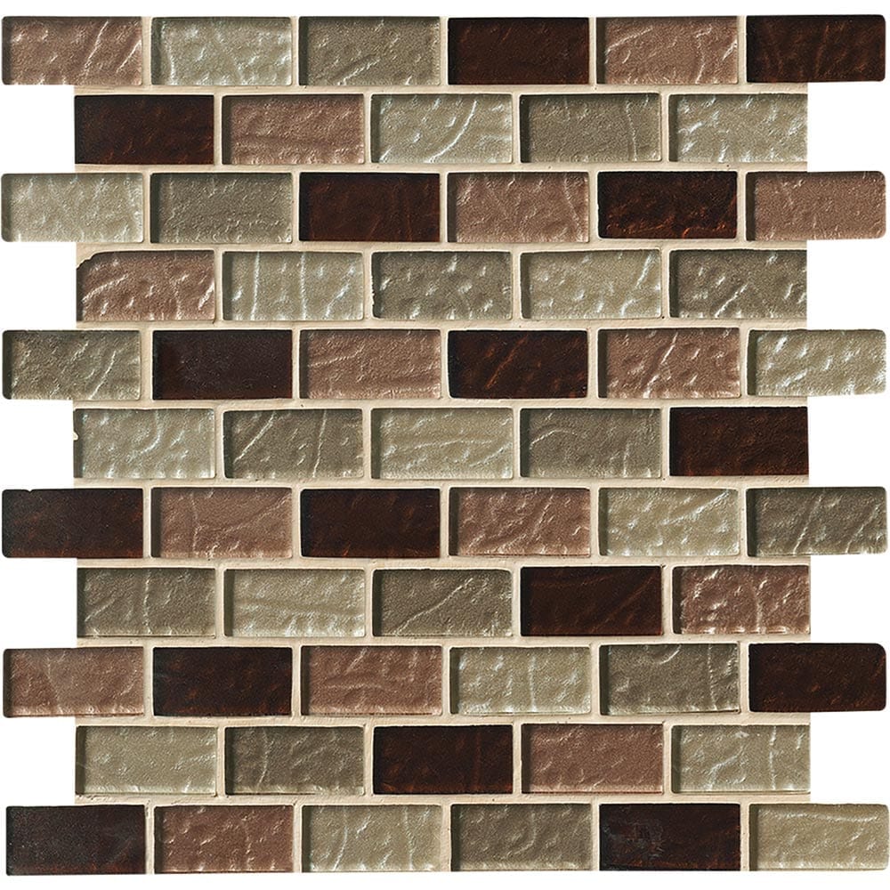 Ayres Blend 12"x12" Glass Mesh-Mounted Mosaic Tile 1"x2"- MSI Collection