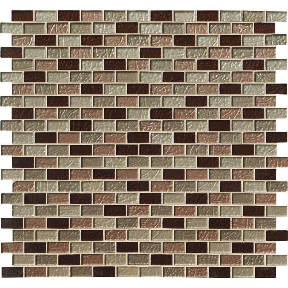 Ayres Blend 12"x12" Glass Mesh-Mounted Mosaic Tile 1"x2"- MSI Collection