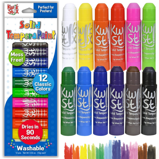 Kwik Stix Paint Sticks, Set of 12 Classic Colors
