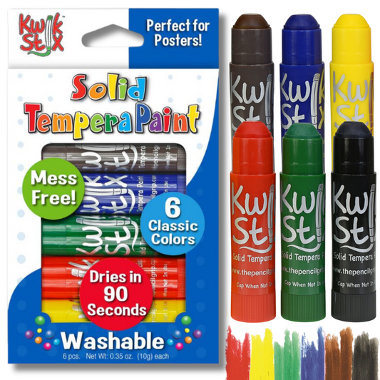 Kwik Stix Paint Sticks, Set of 6 Classic Colors