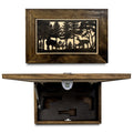 Hidden Gun Safe - Deer Scene Wall Gun Cabinet - Hidden Wall Storage - Wood Gun Cabinet - Handcrafted Gun Concealment Furniture - Hidden Gun Storage by Bellewood Designs