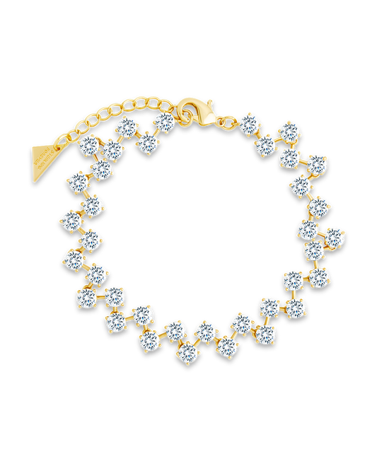 Carson CZ Tennis Bolo Bracelet