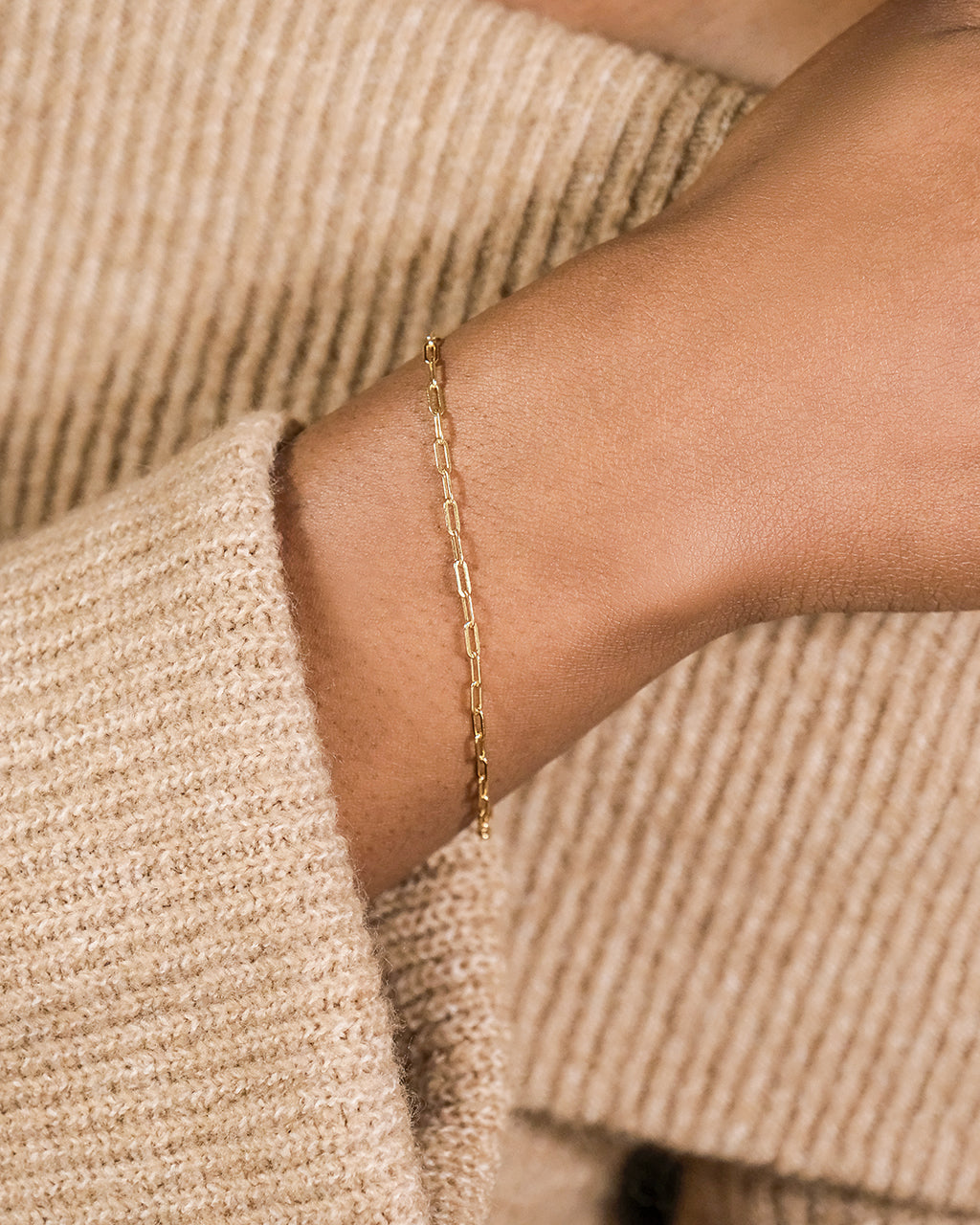 Sterling Silver Paperclip Chain Bracelet